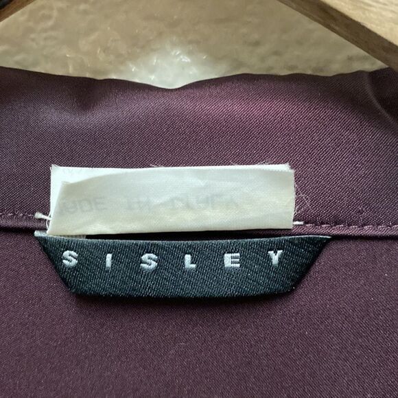 Sisley Satin 3 Button Blazer Size 8 - Picture 2 of 5